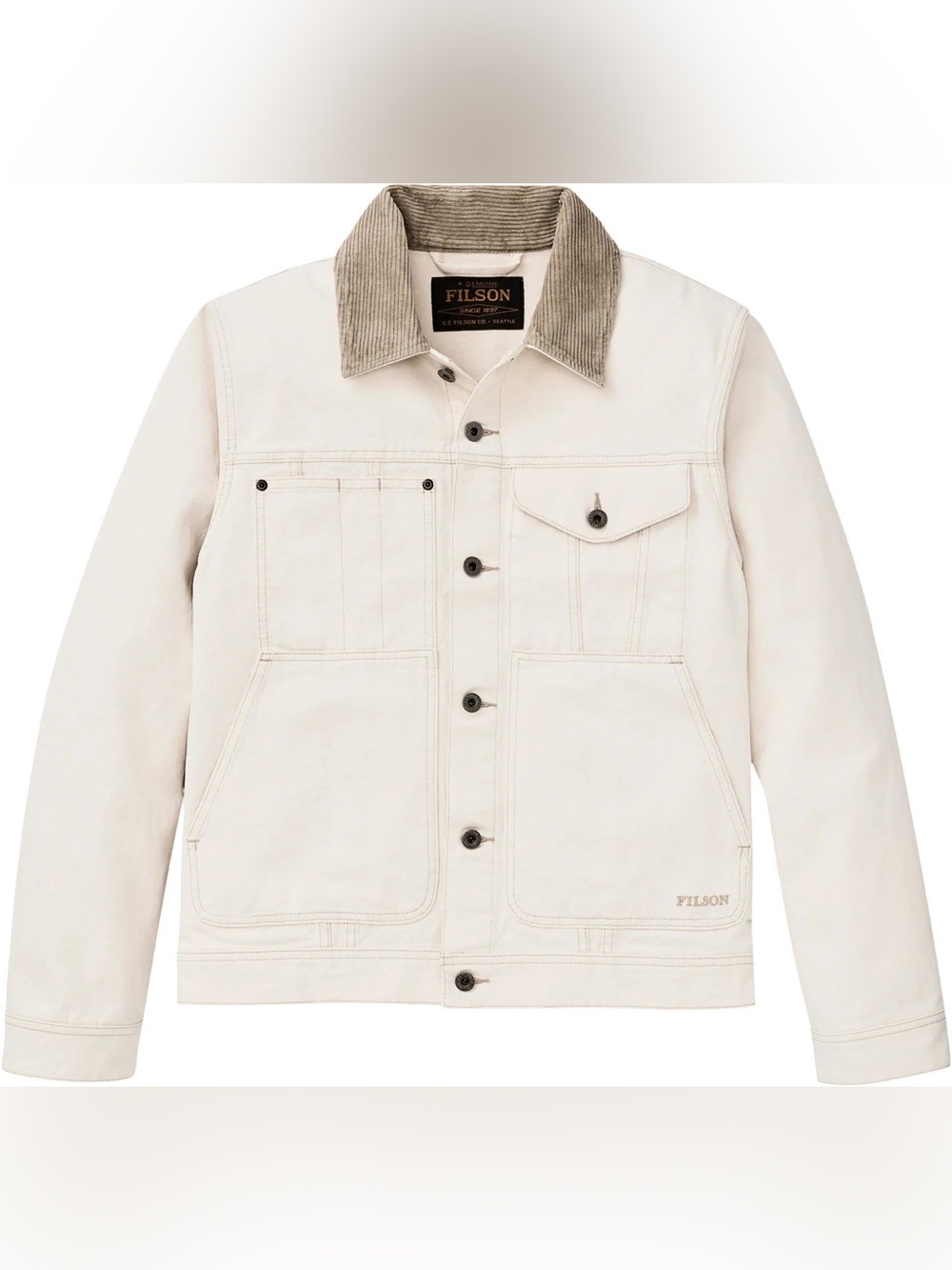 Filson Rustic Cream Canvas Short Cruiser